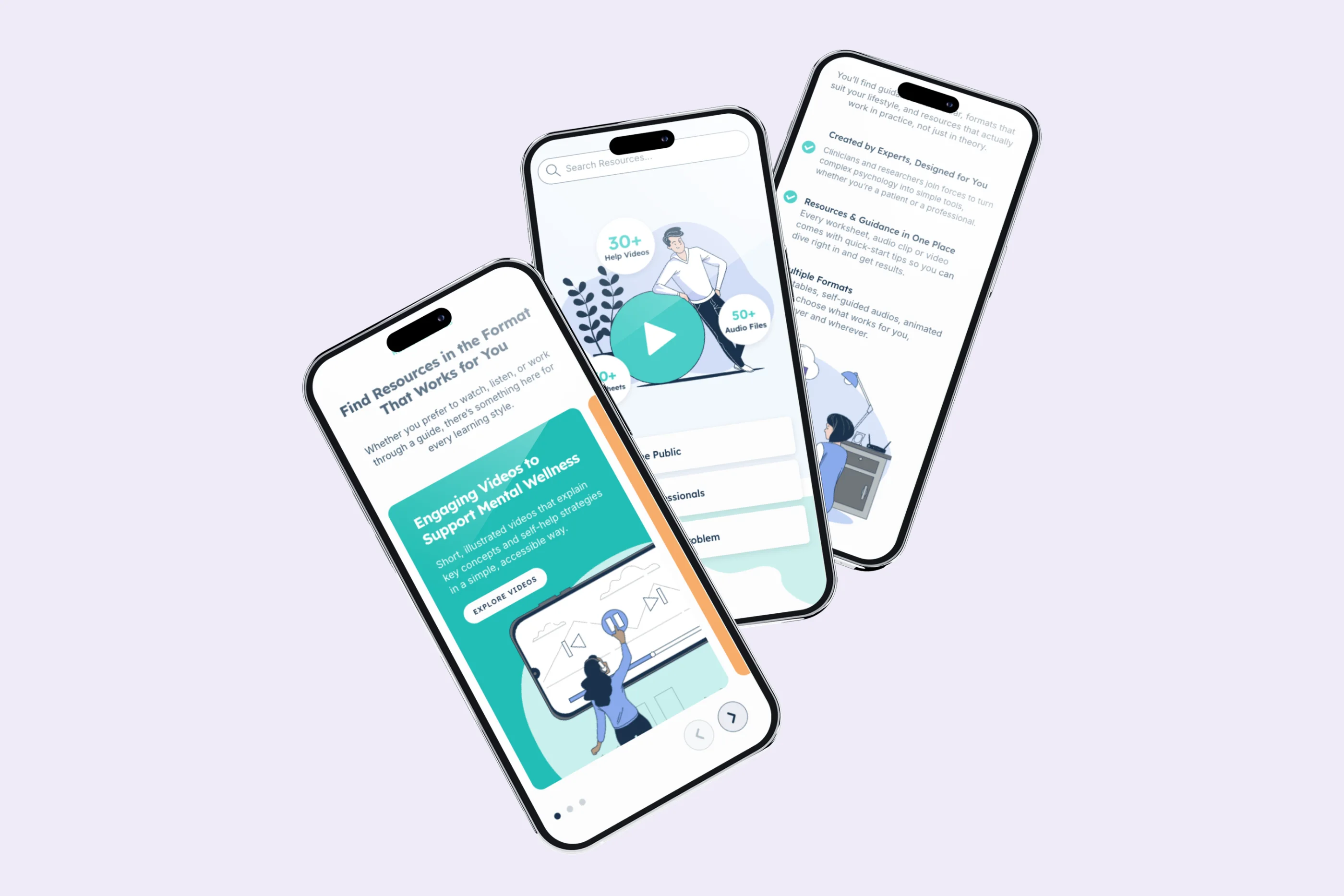 Psychology resources website designs on mobile (1)